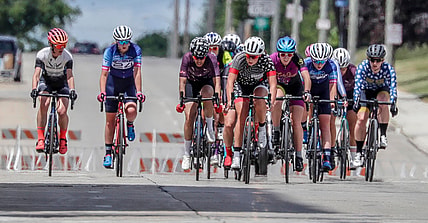 Racers from the Category 2/3 race ride in a pack during the Tour of America's Dairyland, Monday, June 21, 2021, in Manitowoc, Wis.

Man 062121 Tour Of Americas Dairyland Gck 006