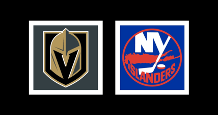 Vegas Golden Knights - New York Islanders Away Game Graphic