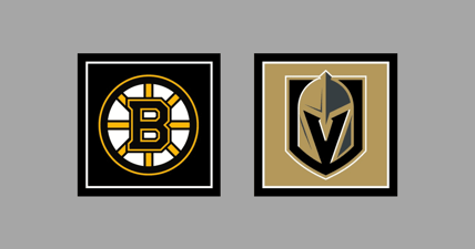 Vegas Golden Knights vs Boston Bruins HOME Gameday Graphic