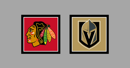 Chicago Blackhawks Vegas Golden Knights Gameday Graphic HOME