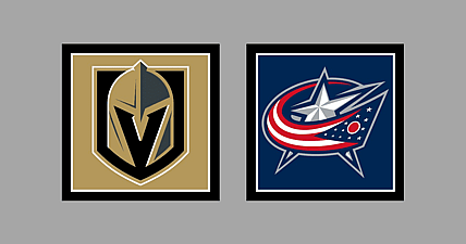 Vegas Golden Knights vs Columbus Blue Jackets AWAY Gameday Graphic
