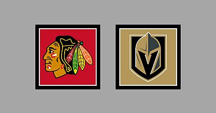 Chicago Blackhawks Vegas Golden Knights Gameday Graphic HOME