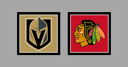 Chicago Blackhawks Vegas Golden Knights Gameday Graphic AWAY