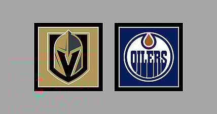Vegas Golden Knights vs Edmonton Oilers AWAY Gameday Graphic