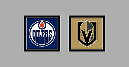 Vegas Golden Knights vs Edmonton Oilers HOME Gameday Graphic