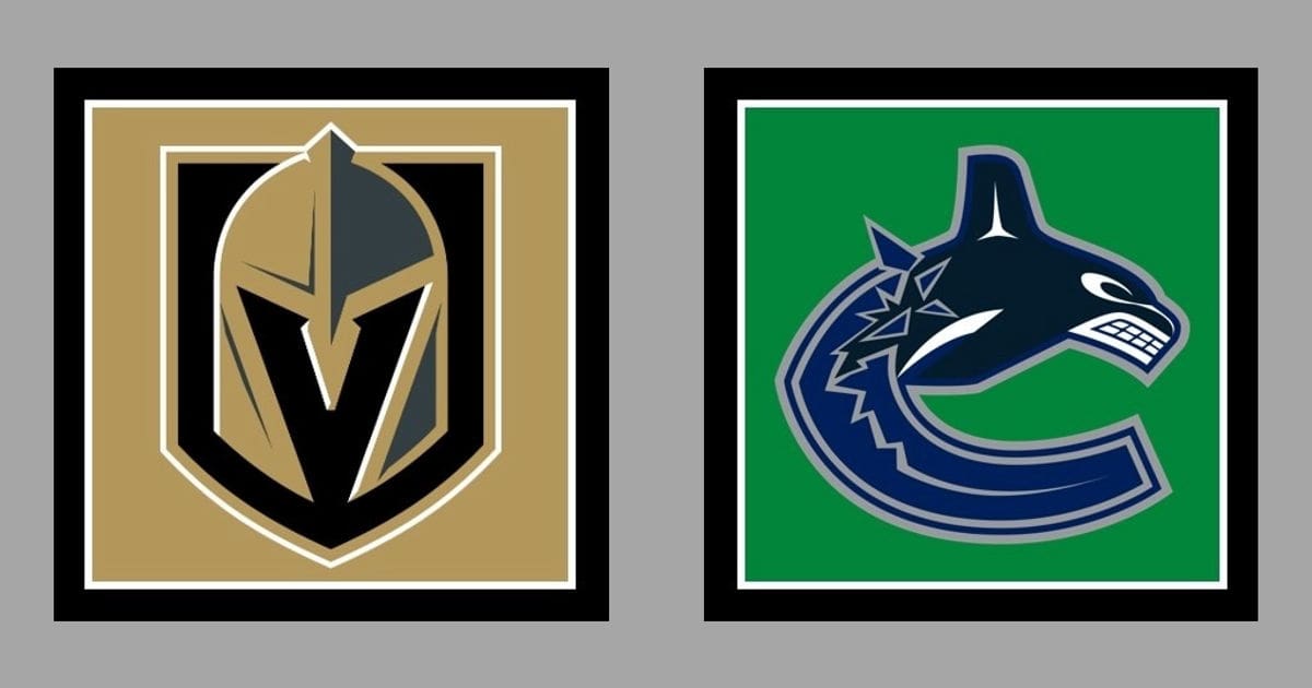 Vegas Golden Knights vs Vancouver Canucks AWAY Gameday Graphic