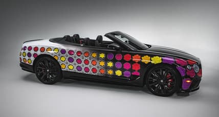 More than 50 sports stars from across the United States have signed a one-of-a-kind Bentley that will be auctioned off on Feb. 20 to support the Sagerstrong Foundation.
