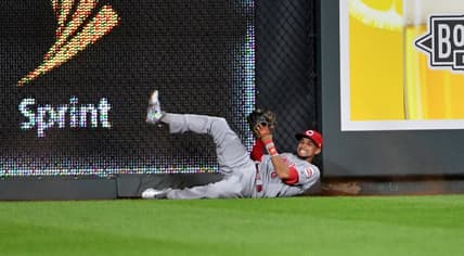 Reds center fielder Billy Hamilton