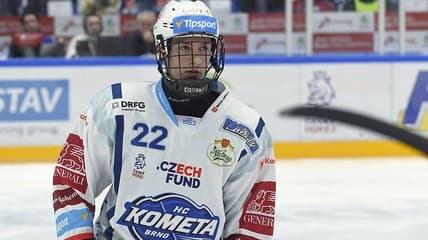 Jakub Brabenec spent last season in the Czech Extraliga and will join the Charlottetown Islanders next season as a Vegas Golden Knights prospect (Photo: Attila Racek/Denik)
