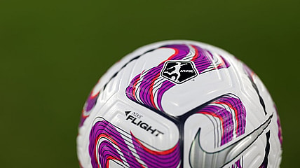 Sep 30, 2023; Washington, District of Columbia, USA; A general view of the game ball before the game between Washington Spirit and Kansas City Current at Audi Field. Mandatory Credit: Geoff Burke-USA TODAY Sports
