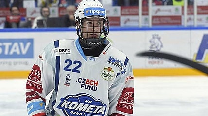 Jakub Brabenec spent last season in the Czech Extraliga and will join the Charlottetown Islanders next season as a Vegas Golden Knights prospect (Photo: Attila Racek/Denik)