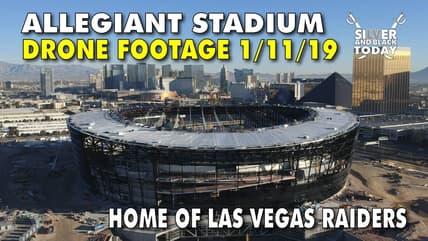 allegiant stadium las vegas raiders nfl drone