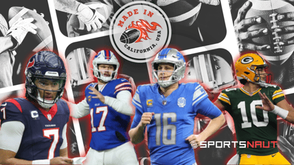 NFL playoffs California QBs Jared Goff CJ Stroud Jordan Love Josh Allen