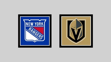 Vegas Golden Knights vs New York Rangers HOME Gameday Graphic