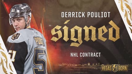 Derrick Pouliot Henderson Silver Knights Vegas Golden Knights (photo- Vegas Golden Knights via Twitter)