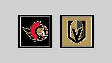 Vegas Golden Knights vs Ottawa Senators HOME Gameday Graphic