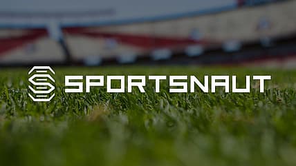 Sportsnaut logo over an American sports field.