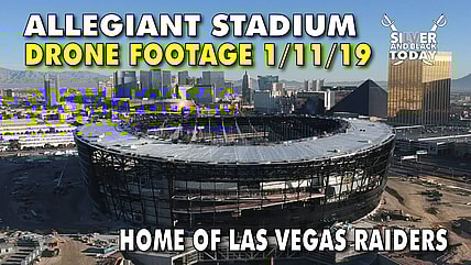 allegiant stadium las vegas raiders nfl drone