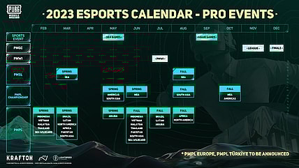 PUBG Mobile has revealed his 2023 pro tier schedule.