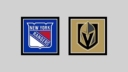 Vegas Golden Knights vs New York Rangers HOME Gameday Graphic