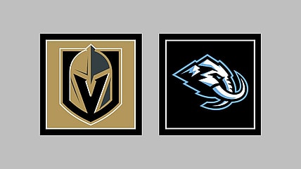 Vegas Golden Knights vs Utah Mammoth AWAY Gameday Graphic