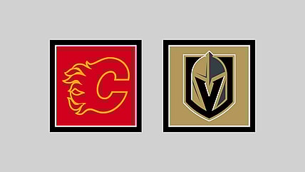 Vegas Golden Knights vs Calgary Flames HOME Gameday Graphic