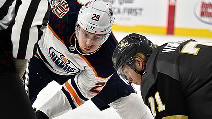 William Karlsson and Leon Draisaitl Vegas Golden Knights Edmonton Oilers (Photo- Edmonton Oilers via Twitter)