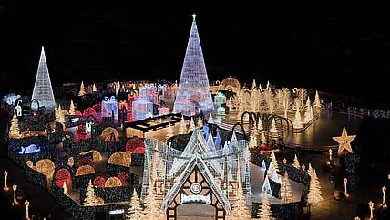 Enchant Christmas Vegas Golden Knights "Knight of Giving" (Photo- Enchant Christmas Website)