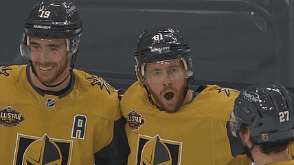 Jonathan Marchessault game-tying goal Vegas Golden Knights 1/21 (Photo- At&t Sportsnet Screenshot)