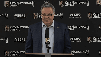 Vegas Golden Knights general manager Kelly McCrimmon (Photo- Vegas Golden Knights via Twitter)