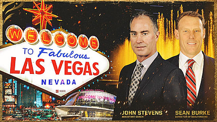 John Stevens and Sean Burke Vegas Golden Knights coaches (Photo- Vegas Golden Knights official website)