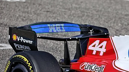 ferrari rear wing f1 testing bahrain