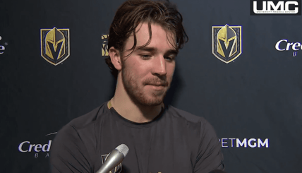 Dylan Coghlan (Screenshot- Vegas Golden Knights via Twitter)