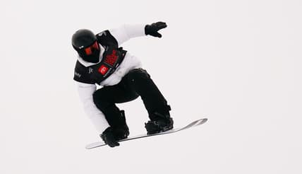 Dec 9, 2021; Copper Mountain, Colorado, USA; Shaun White of the United States takes a training run before snowboard qualifiers for the Toyota U.S. Grand Prix Snowboard / Freeski halfpipe event at Copper Mountain Main Vein Superpipe. Mandatory Credit: Michael Madrid-USA TODAY Sports