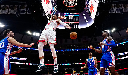Zach LaVine against the Philadelphia 76ers