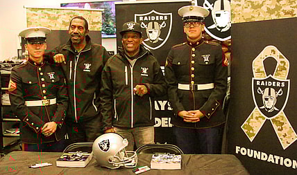 Raiders Foundation Toys for Tots Cliff Branch Jerry Robinson