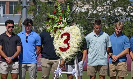 A tribute to Tim Wakefield was held October 21 at Andy Seminick - Les Hall Baseball Field at Florida Tech. Wakefield, a Melbourne native who died of brain cancer on October 1, once played baseball for Florida Tech before turning pro, eventually with the World Series winning Boston Red Sox. The baseball team scholar athletes and coaches placed a wreath on the pitchers mound in his honor.