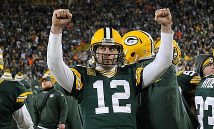 Where did Aaron Rodgers rank among the top 100 NFL players heading into 2017?