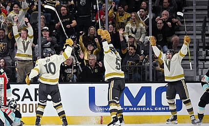 Vegas Golden Knights game, beat Seattle Kraken