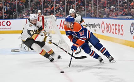 NHL: Vegas Golden Knights at Edmonton Oilers