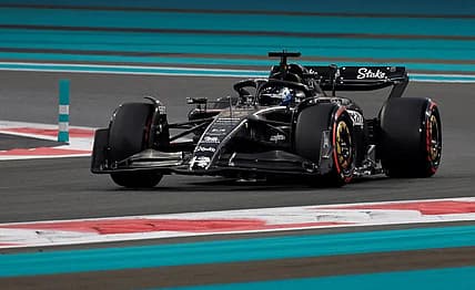 Valtteri Bottas in action during practice. Abu Dhabi Grand Prix - Yas Marina Circuit, Abu Dhabi, United Arab Emirates - November 24, 2023.