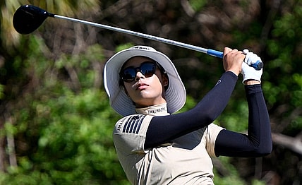 Patty Tavatanakit tees off  on the 7th hole during the 2022 CME Group Tour Golf Championship Pro-Am at the Tiburn Golf Club in Naples, Fla., Saturday, Nov. 16, 2022.

Dsc 1559
