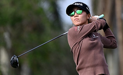 Lydia Ko tees off on the 9th hole during the second round of 2022 CME Group Tour Golf Championship at the Tiburon Golf Club in Naples on Friday, Nov. 18, 2022.

Dsc 2978