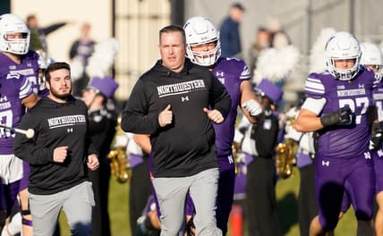 Northwestern head coach Pat Fitzgerald