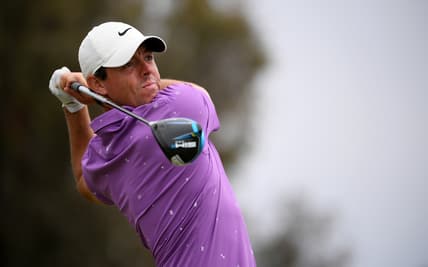 Jun 20, 2021; San Diego, California, USA; Rory McIlroy plays his shot from the 12th tee during the final round of the U.S. Open golf tournament at Torrey Pines Golf Course. Mandatory Credit: Orlando Ramirez-USA TODAY Sports