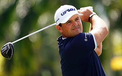 Oct 29, 2022; Miami, Florida, USA; Patrick Reed tees off the second hole during the second round of the season finale of the LIV Golf series at Trump National Doral. Mandatory Credit: John David Mercer-USA TODAY Sports