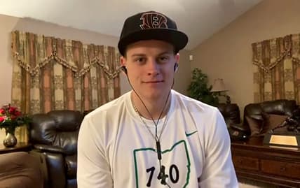 Bengals QB Joe Burrow during 2020 NFL Draft
