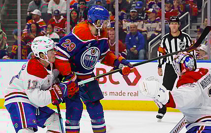 NHL: Montreal Canadiens at Edmonton Oilers