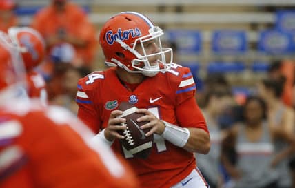 Florida Gators quarterback Luke Del Rio