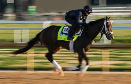 Forte during a workout at Churchill Downs on Friday.